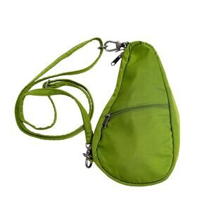 AmeriBag Mini Baglett 8 Inch Crossbody Sling Bag EUC Lime Green Travel Small
